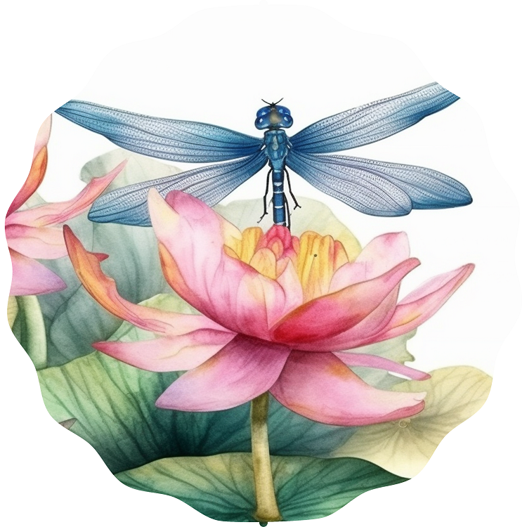 Beautiful dragonfly magnolia wind spinner with crystal, 8  or 10 inch models available