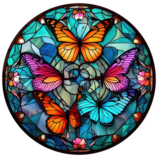 gorgeous stained glass butterfly decals window clings window decals bumper stickers