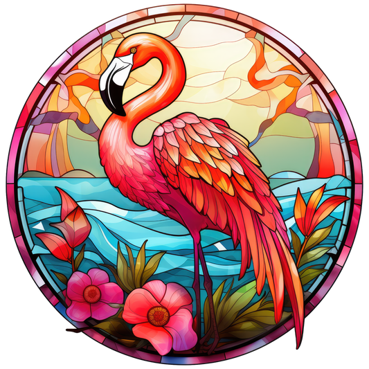 Flamingo Stickers - Window Decals, Window Clings, and Bumper Sticker